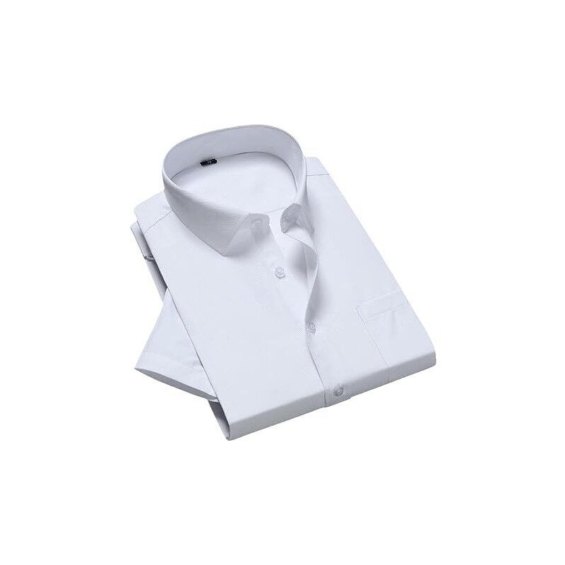 Camicia Indiana Formale: Manica Lunga Da Uomo In Puro Cotone Bianco - Italia - Foto 11