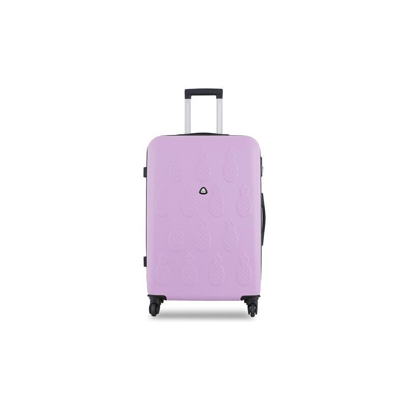 Valigia Rigida IT Luggage Quilt Lux Piccola 55cm, Espandibile, Lilla, 4 Ruote, Nuova Con Etichette