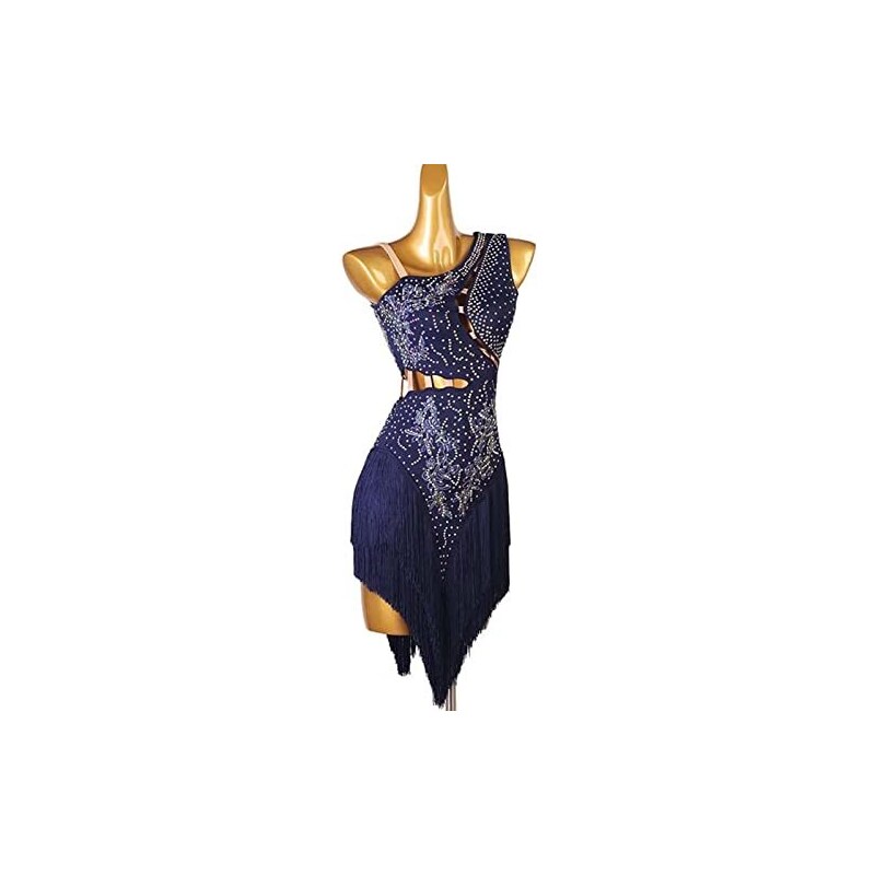 OTMYIGO Vestito da Ballo Latino in Nylon per Ragazze per