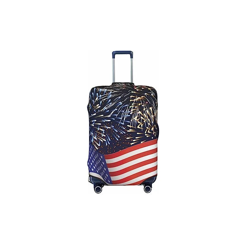 Ahdyr Copri valigia da viaggio, protezione antipolvere per valigia con  bandiera USA per 18-32 pollici 
