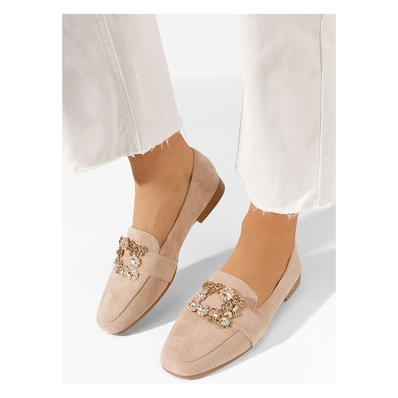 Beige Mocassini Trussardi Donna Zapatos Mocassini Da Donna Ibaris