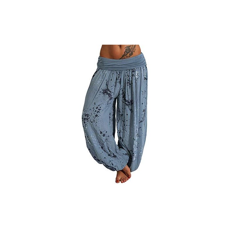 Pantalon Baggy Femme Malito - Style Boyfriend Harem - Taille élastique Avec Cordon - Coton élasthanne