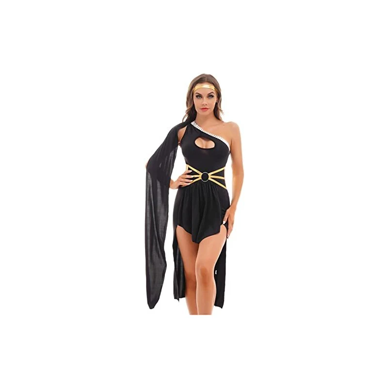 Freebily Costume da Dea Greca Atena Olimpia Costume Donna
