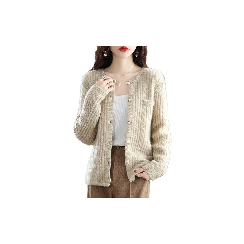 Maglione Cardigan - Donna, Autunno/Inverno - Lana e Cashmere - 100