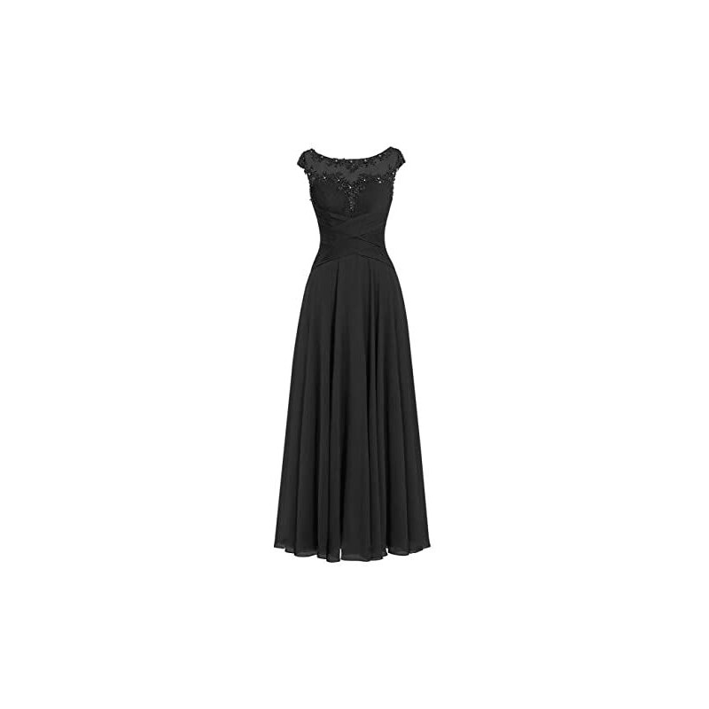 Berylove Abito Da Sera Donna Lungo Con Glitter - Elegante Per Matrimoni, Balli E Occasioni Speciali