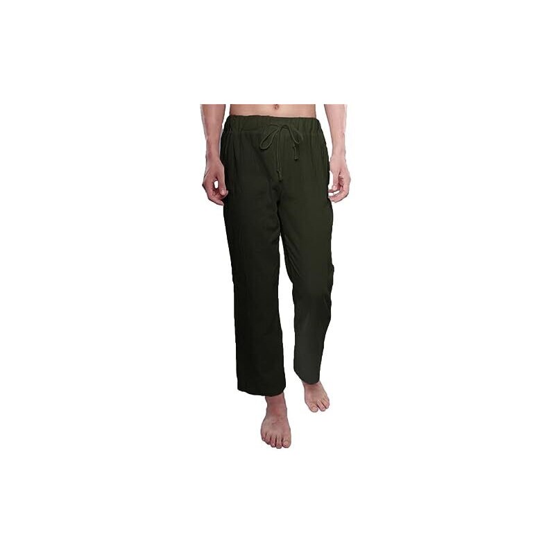 Pantaloni da uomo con fascia alla caviglia, stile medievale