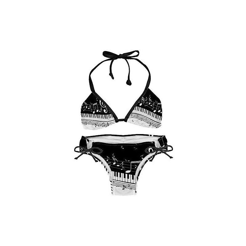 CUPSHE Bikini A Vita Alta Con Scollo A V E Dettaglio Ritagliato, Tessuto A Coste, Coppie Morbide Rimovibili, Taglie XS-XL
