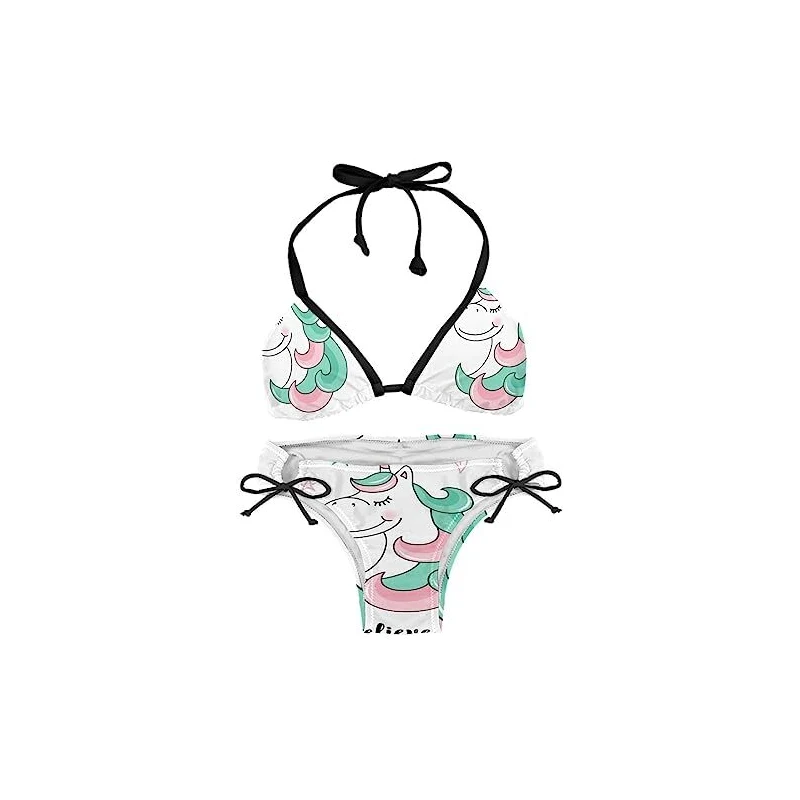 Goldenpoint Top Bikini Monospalla – Fantasia Floreale, Microfibra, Imbottitura Removibile, Chiusura Con Gancetto, Made In Italy - 2
