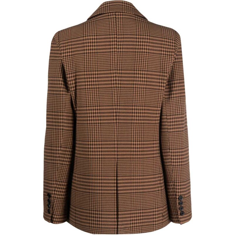 Blazer Donna A Quadri In Tweed - Giacca Elegante Doppiopetto Per Ufficio E Look Casual - Foto 3