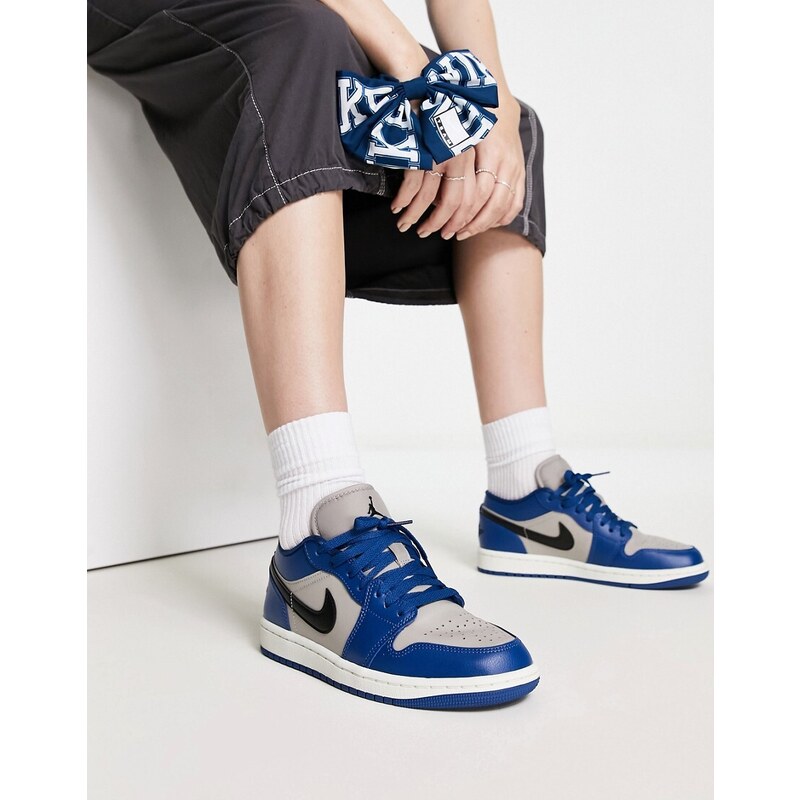 Nike - Air Jordan 1 - Sneakers basse blu francese