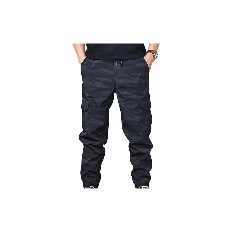 YAOHUOLE Pantaloni Cargo Uomo In Cotone: Comodi E Casual, Grigio 3XL