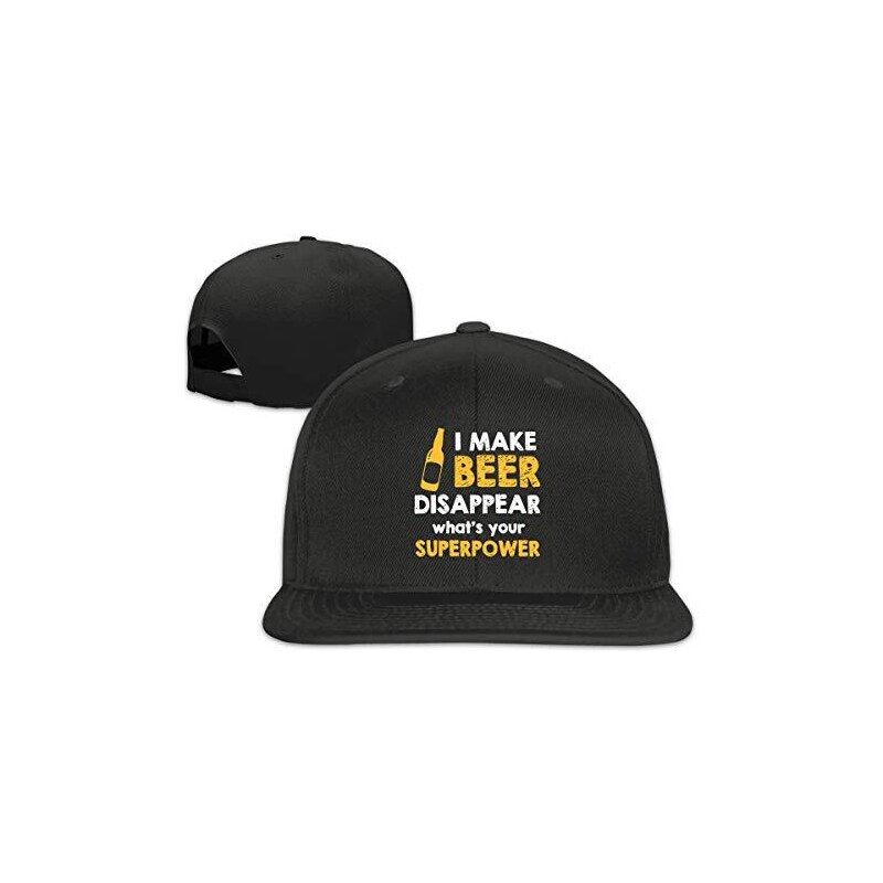 934 Donna Uomini Snapback Cappello Faccio Sparire La Birra Qual È Il Tuo Superpotere Cappellino Visiera Traspirante Cappelli da papà Casual Tappo Sportivo per Pesca Sport Viaggi