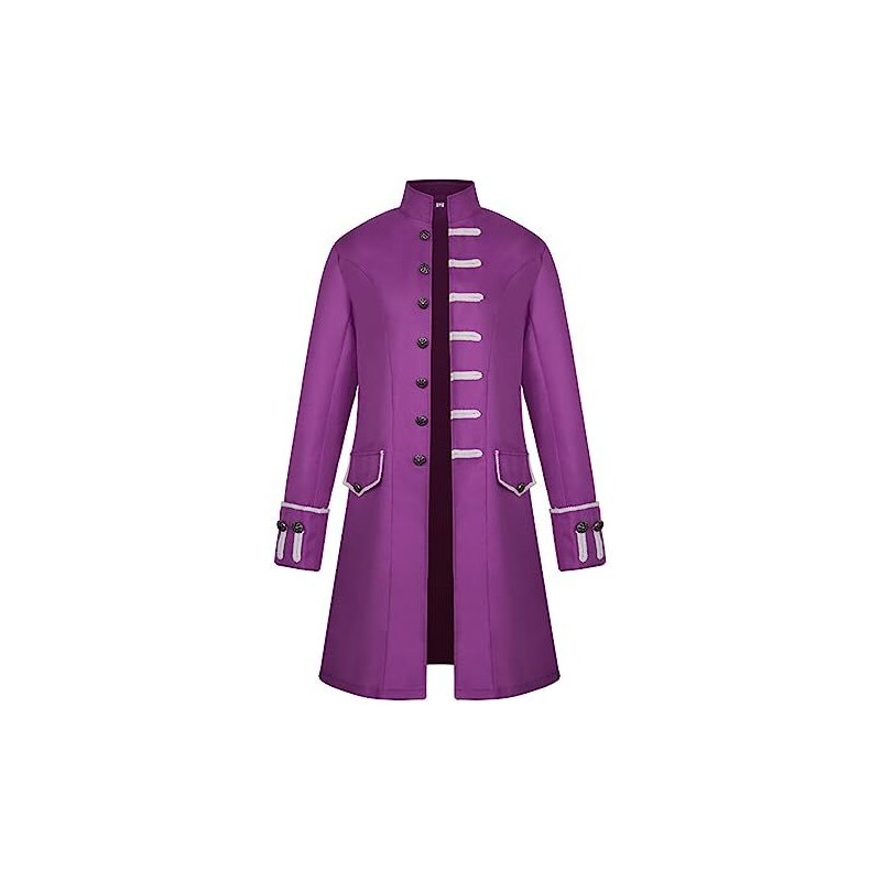 vokkrv Cappotto da Uomo Lungo Medievale Steampunk Gotico Smoking ...