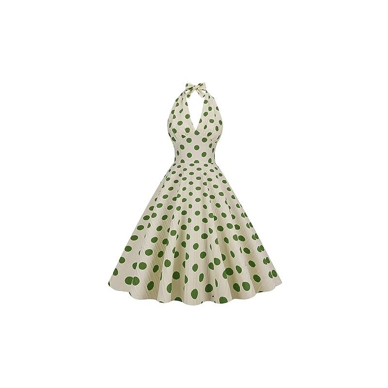 DRESSTELLS Abito Da Cocktail Elegante Per Donna Con Scollo A V E Doppia Manica A Campana, Abito Formale Per Ospiti Di Nozze E Cerimonie, Tessuto Misto Nylon