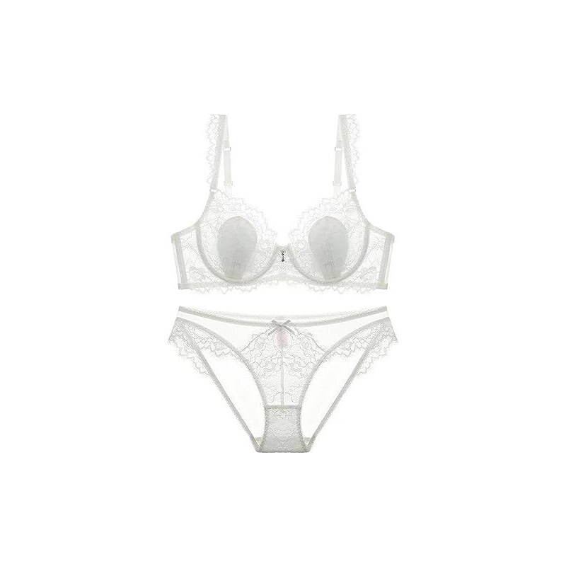 Reggiseno contenitivo con pizzo delicato - Beige, Coppa C