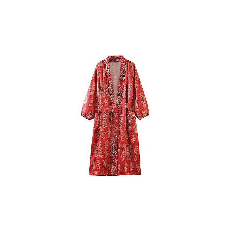 INDI&COLD abito donna lungo fantasia floreale ecru MC195 100% cotone