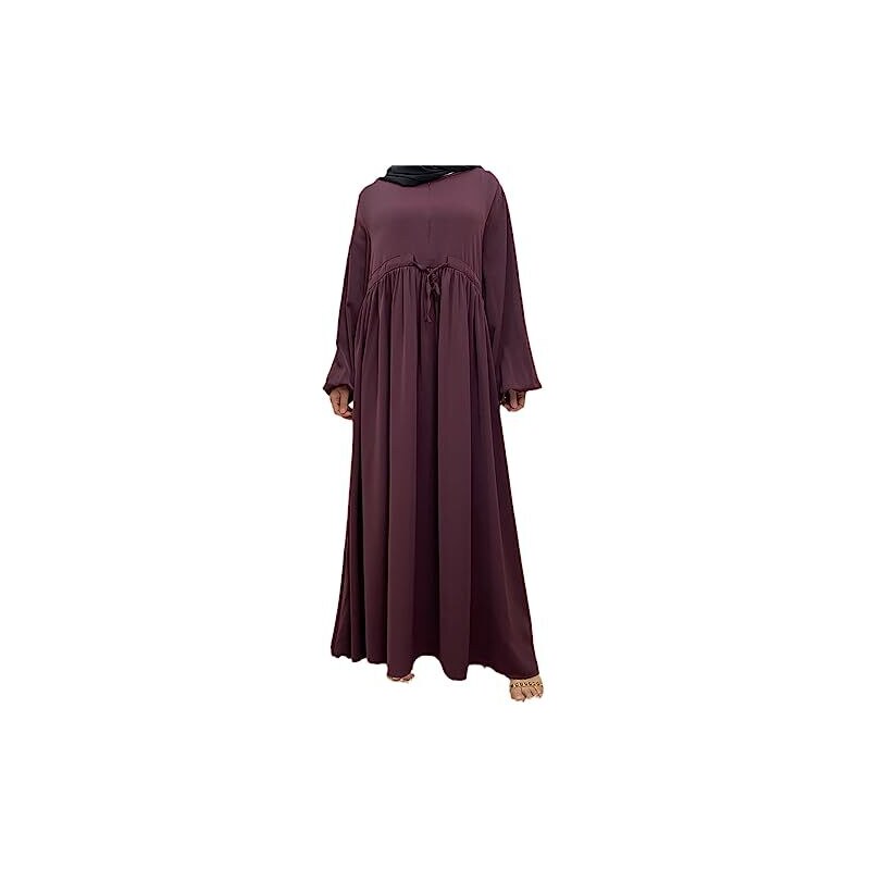 BOTCAM Abito da donna da preghiera musulmana Abaya vestito islamico Maxi Caftano Africano Turchia Islam Dubai Turchia Vestito completo con Hijab Grandi Dimensioni Medio Oriente Stampa Abito