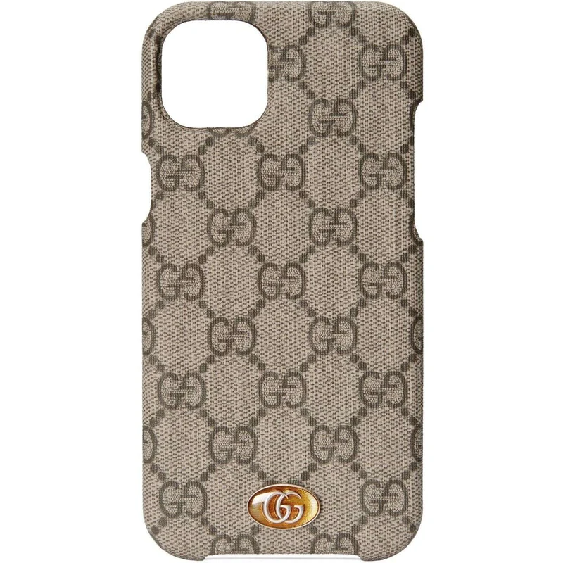 【GUCCI】 iPhone 14 Gucci Cover per iPhone 14 Plus Ophidia - Toni neutri - Stileo.it