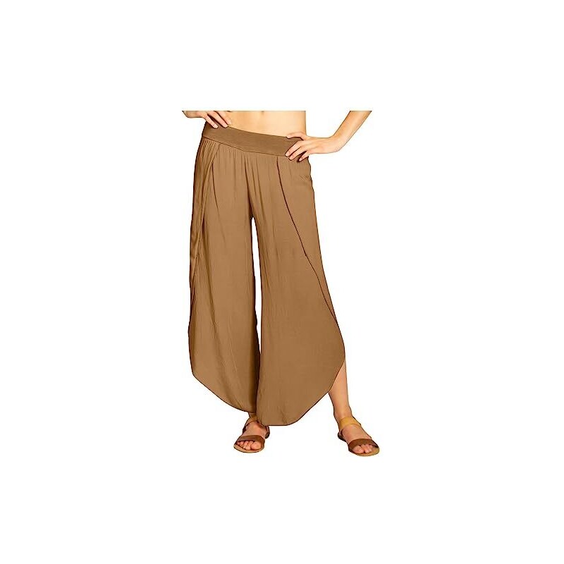Demegimi Pantaloni 3/4 da Donna in Cotone Pantaloni Sportivi Donna a Vita Alta con Tasche Pantaloni Jogger Leggeri con Coulisse per Jogging Fitness Sport Yoga
