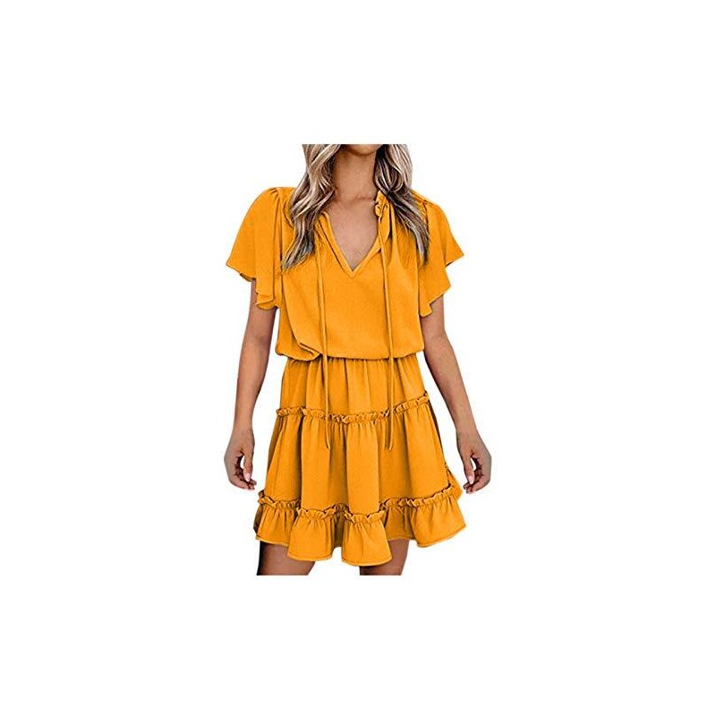 Ninedaily Camicetta Estiva Donna A Maniche Corte Con Scollo A V - Morbida, Leggera, Taglie Dalla S Alla 2XL