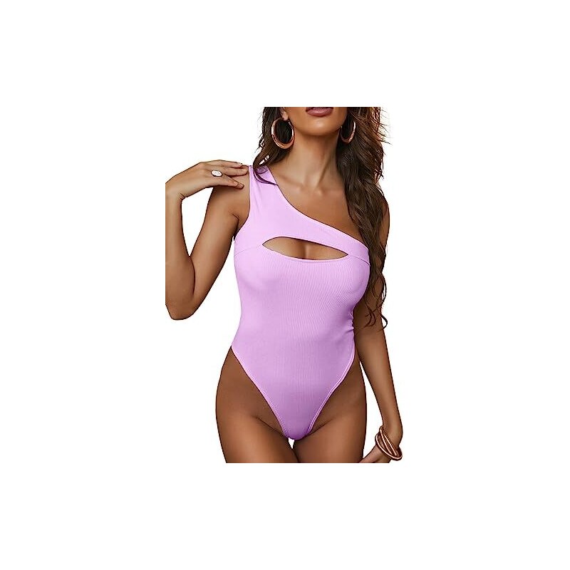 Acquista Body da donna Olio lucido lucido Costume da bagno perizoma taglio alto Body nero senza indumenti da notte erotici Body attillati da club in Italia a partire da 15