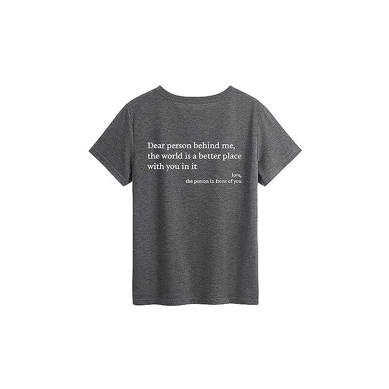 Maglietta Donna Pride Arcobaleno "Be You" | T-Shirt Manica Corta In Misto Cotone | Casual Gay Pride LGBT | Grigio, Taglia L