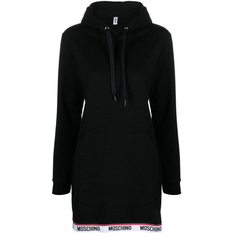 Moschino abito neonata con balza stampa orsetto rosa