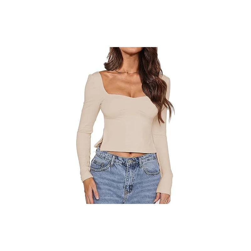 Maglietta da donna con spalle scoperte, con bretelle, in pizzo, tinta unita, a maniche corte, taglie grandi, casual, con scollo a V, bianco, XL
