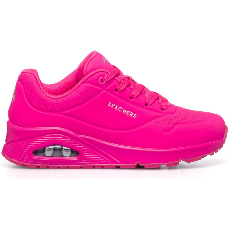 Sneakers fucsia da donna con suola ad aria Skechers Uno - Stileo.it