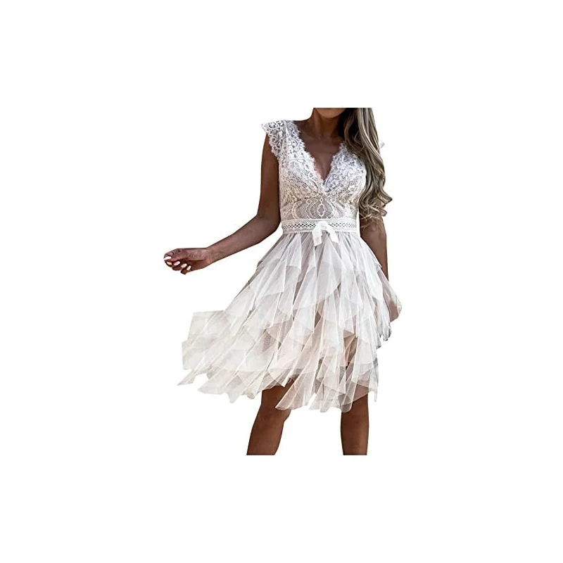 MEROKEETY Abito Lungo Estivo Senza Maniche In Maglia Rete Con Stampa Tie Dye – Vestito Aderente Con Fodera, Per Cocktail E Matrimoni, Taglie Forti (US 4-20)