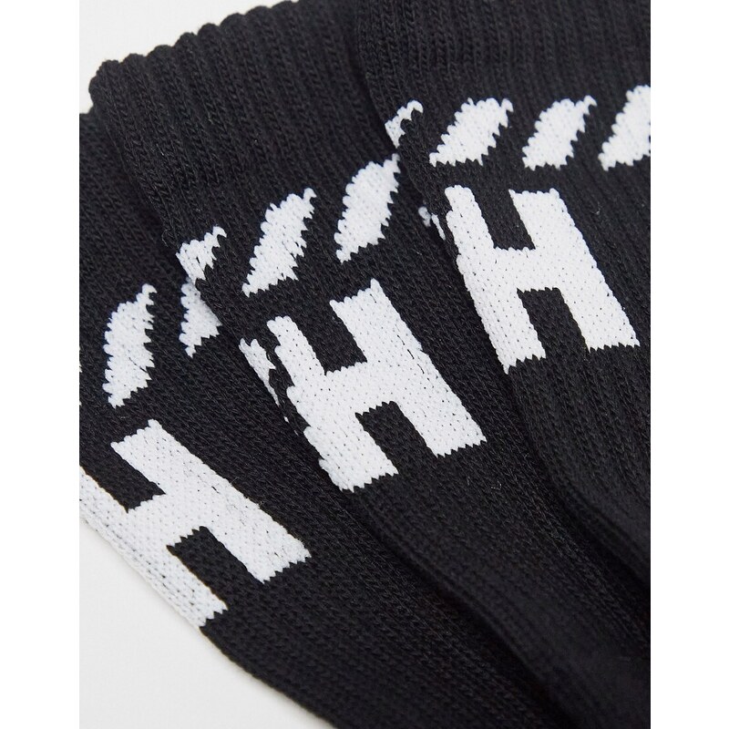 Helly Hansen - Confezione da 3 paia di calzini neri sportivi-Nero