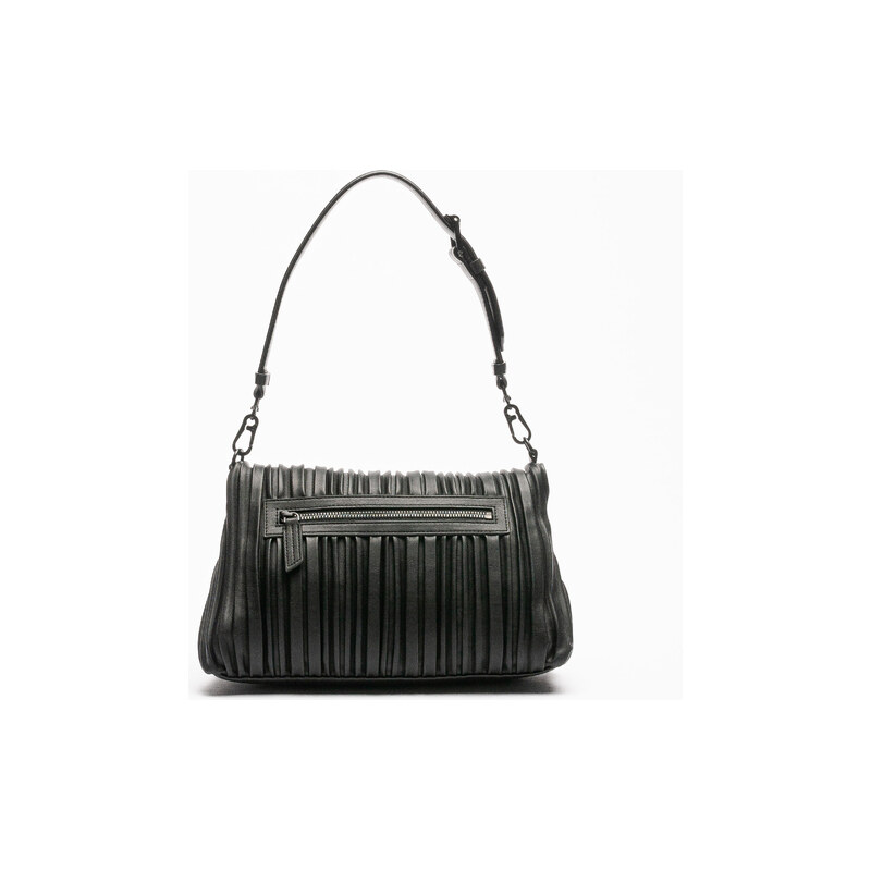 KARL LAGERFELD: Borsa in pelle sintetica a grana - Nero | Borsa Mini