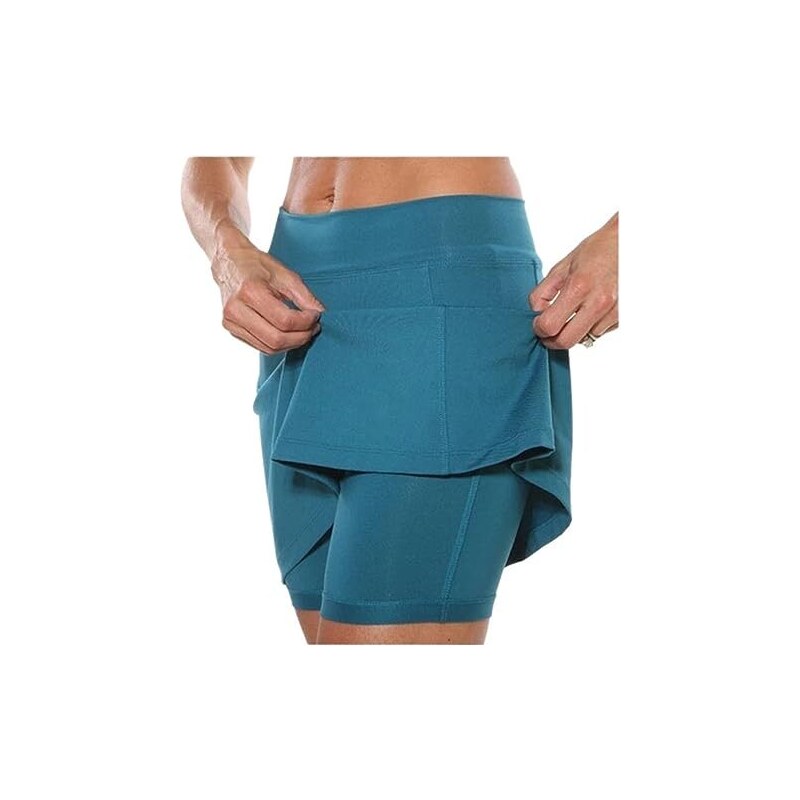 FULLSOFT Pantaloncini Da Ciclista Vita Alta 12,7 Cm, Con Tasche, Per Donna