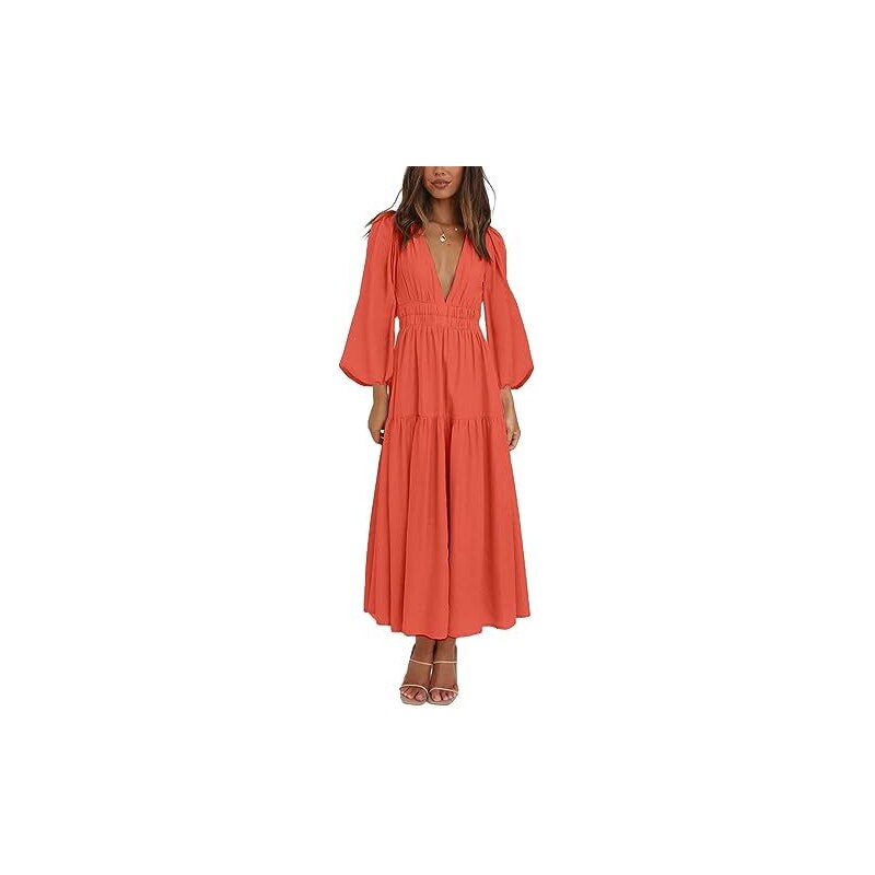 Abito sposa aderente con scollo a V profondo e manica lunga | | Abiti da Sposa e da