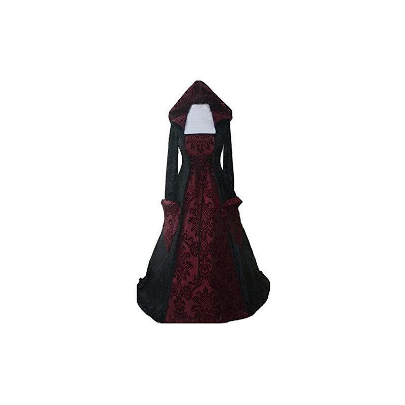 MJGkhiy Vestito Carnevale da Principessa Donna Vintage Abito Medievale Curvy Abito Gotico Vittoriano Elegante Costume Rinascimentale Sera Vestito Celtico Natale Abito Capodanno 2025 Festa MJGkhiy Vestito Carnevale da Principessa Donna Vintage Abito Medievale Curvy Abito Gotico Vittoriano Elegante Costume Rinascimentale Sera Vestito Celtico Natale Abito Capodanno 2025 Festa