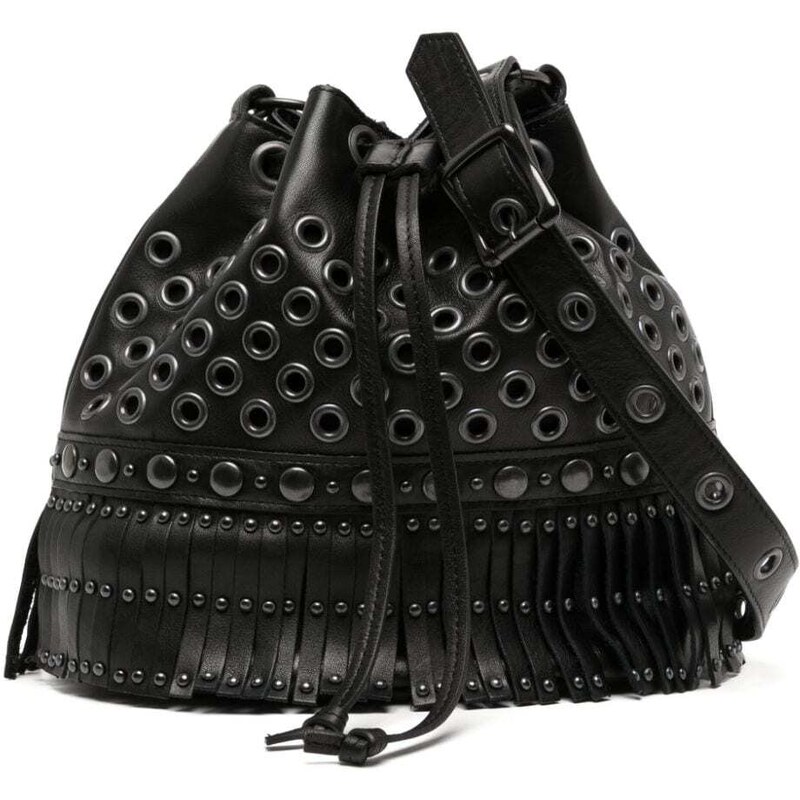 Ro Rox – Borsa A Tracolla A Forma Di Cuore Con Borchie E Hardware Filo Spinato
