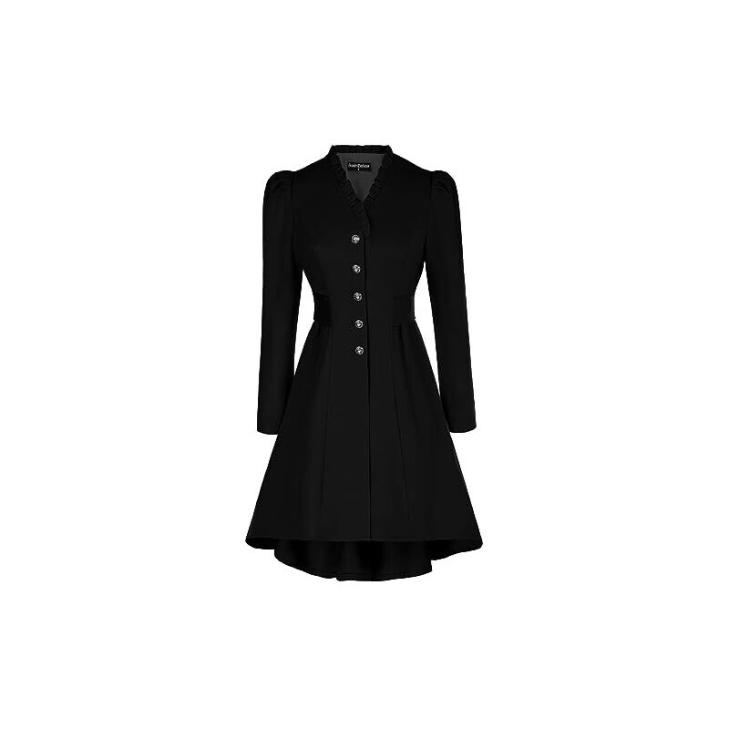 Cinzia Rocca Cappotti Donna Cappotti E Giacconi Abbigliamento Cappotto Invernale Lungo Isolato Da Donna Nero Bolf - Foto 11