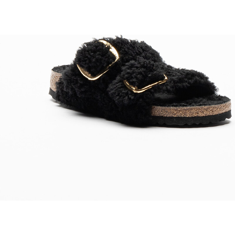 Birkenstock Sandali Donna Big Buckle Ecrù Dalla Pelle Naturale