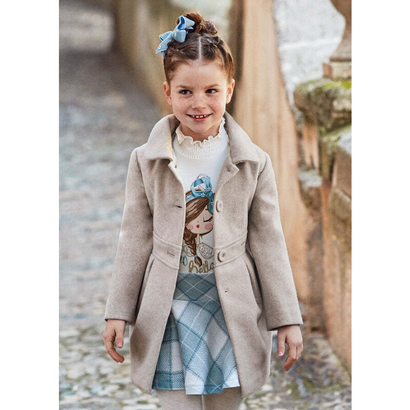 Cappotto Svasato Elegante In Panno Bambina MAYORAL 4406 Stileo