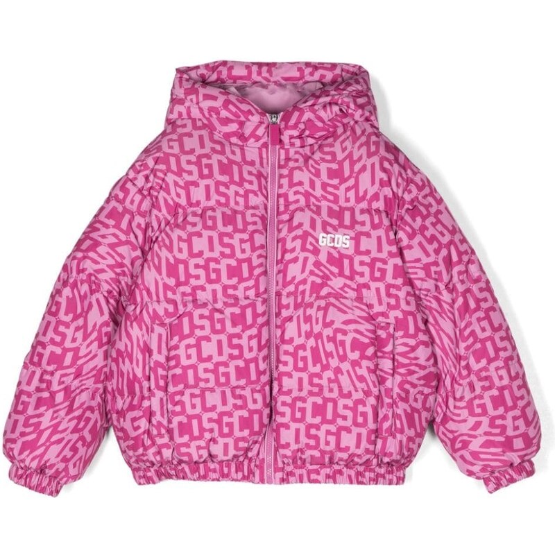 Gcds Kids Piumino con stampa Rosa - Main Image