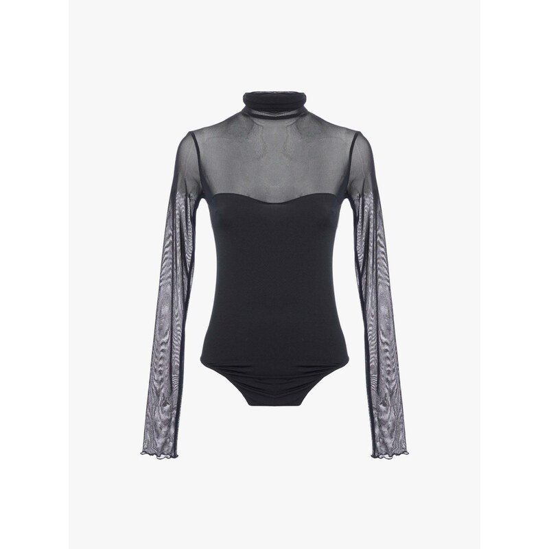 Space Simona Corsellini Body a maniche lunghe Kriminal donna nero Space Simona Corsellini Body a maniche lunghe Kriminal donna nero