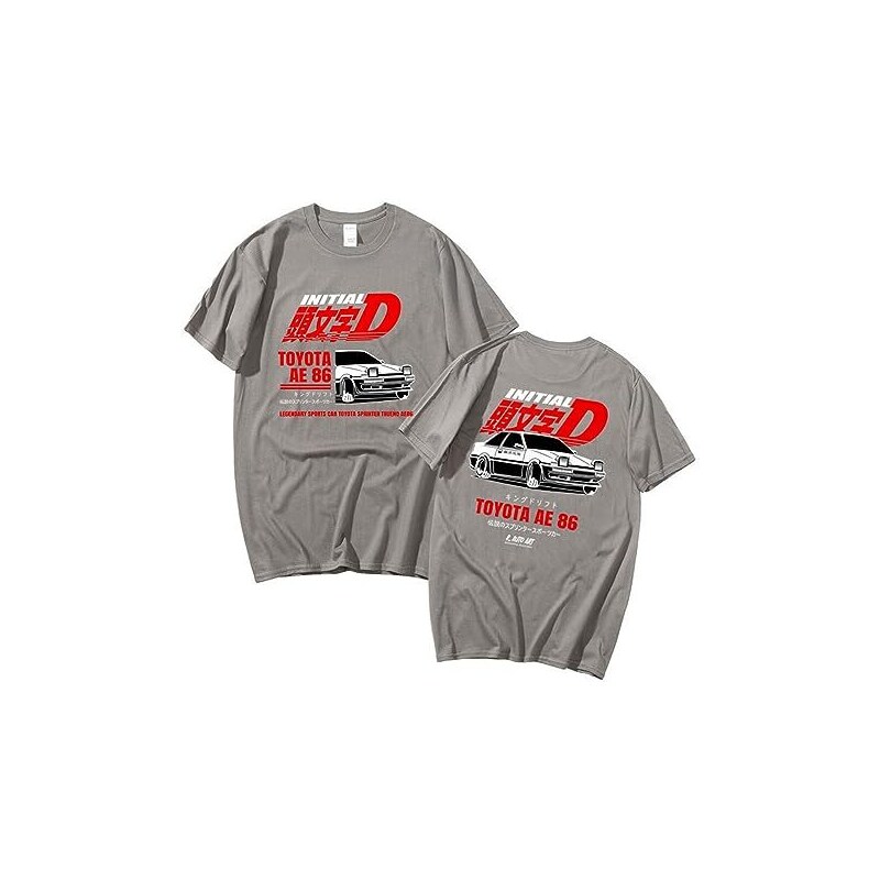 T-shirt Vintage Initial D - Marque Temraw.vtg - Taille XL - Noir - Occasion Très Bon état