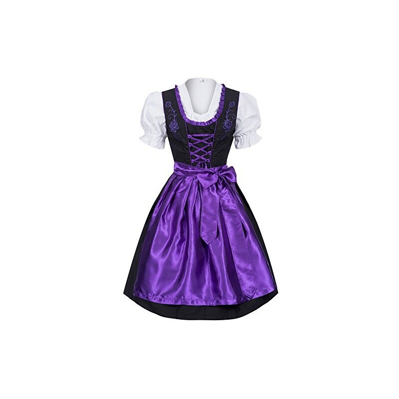 DOLCE DIRNDL PER bambini FRANZISKA a quadretti set 3 pezzi in diverse