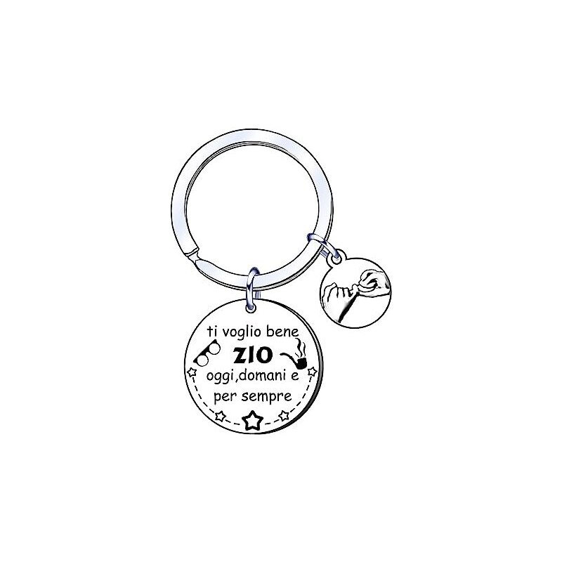 GUOYU Portachiavi Zia Regalo Zia Bracciale Donna con Incisione, Zia ho provato a cercare il regalo perfetto per te ma tu hai già me