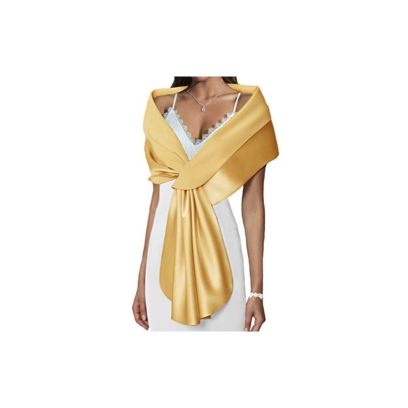 Sciarpa In Raso Per Donne - Stola Elegante Per Feste E Serate - Foto 4