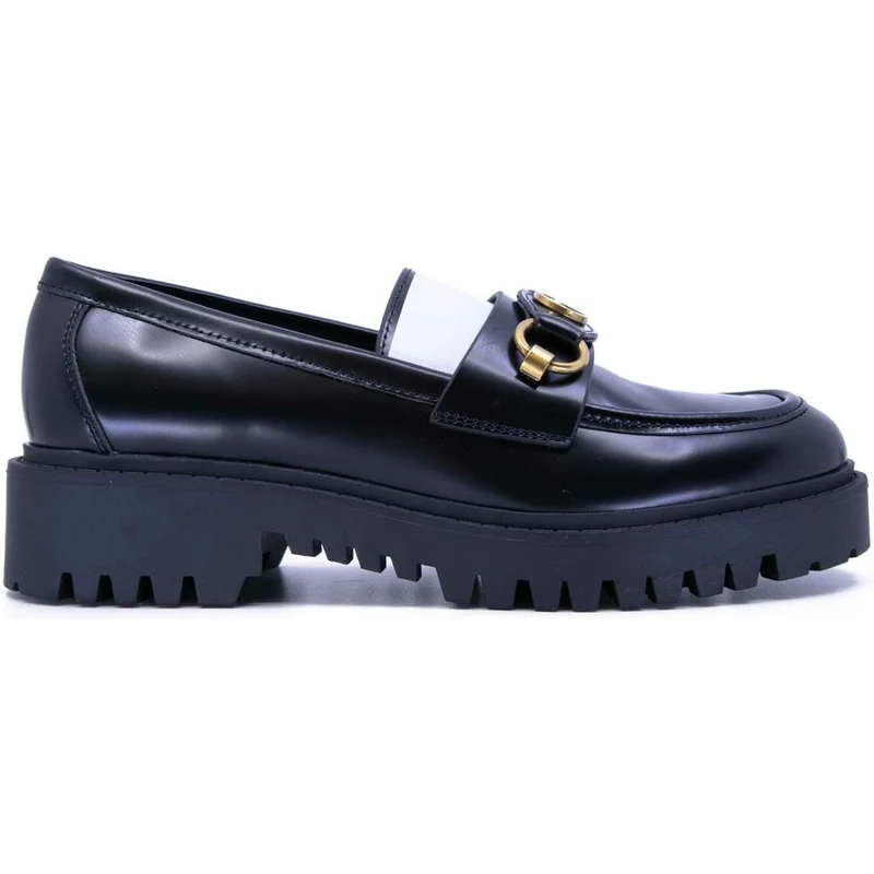 Guess Mocassini Corpus Uomo - Ecopelle Con Logo Metallico E Soletta Memory Foam (Tacco 2,3 Cm)