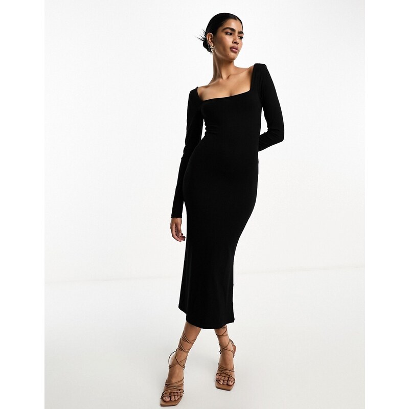 Asos Abito Con Maniche A Mantella ASOS DESIGN Vestito Midi A