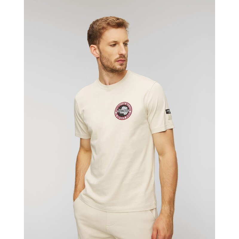 T-shirt Aeronautica Militare Pour Homme - Extensible - Noir - Modèle SCOTI001J508 - Collection Automne/Hiver