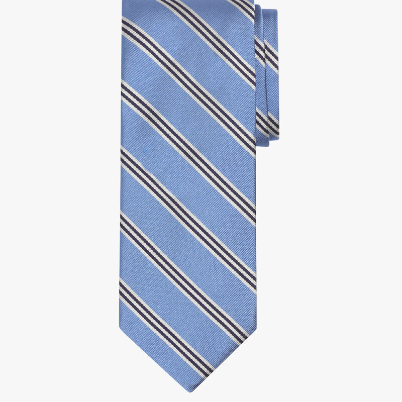 Brooks Brothers Cravatta regimental in seta azzurra - male Cravatte e Pochette da taschino Blu pastello REGULAR