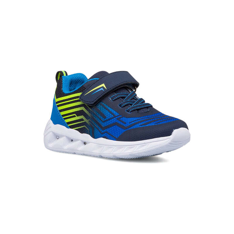 Sneakers blu da bambino con luci nella suola Birilli&Monelli